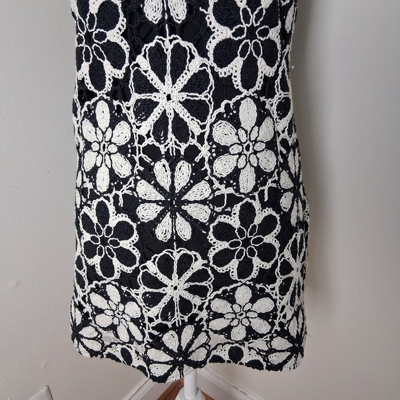 Ramy Brook New York Irina Crochet Black and White Halter Dress Size XXS - Picture 9 of 11